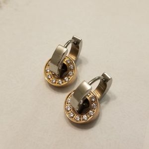 Eternity orbit stainless steel earrings